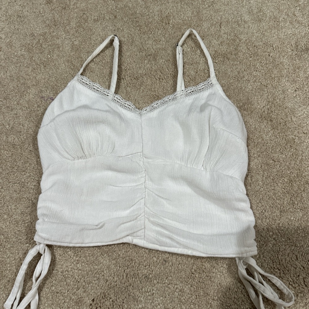Hollister Cream Smocked Camisole